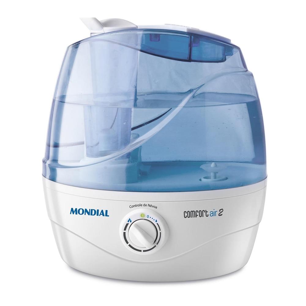 Umidificador de Ar Ultrassônico Mondial NUA-02 – Comfort Air 2 - 2,2 Litros Branco/Azul - Bivolt - 7