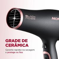 Secador de Cabelos Mondial Black Rose SC-37 Tourmaline Íon Motor DC Profissional 2000W Preto - 5