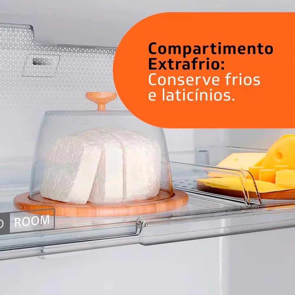 Geladeira Brastemp BRM44HK Frost Free Duplex com Compartimento Extrafrio e Fresh Zone Inox - 375L - 7