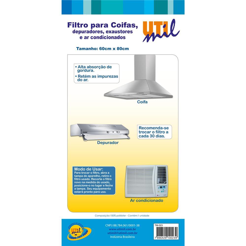 Filtro para Coifa, Depuradores e Ar Condicionado Utimil TM 023 - 2