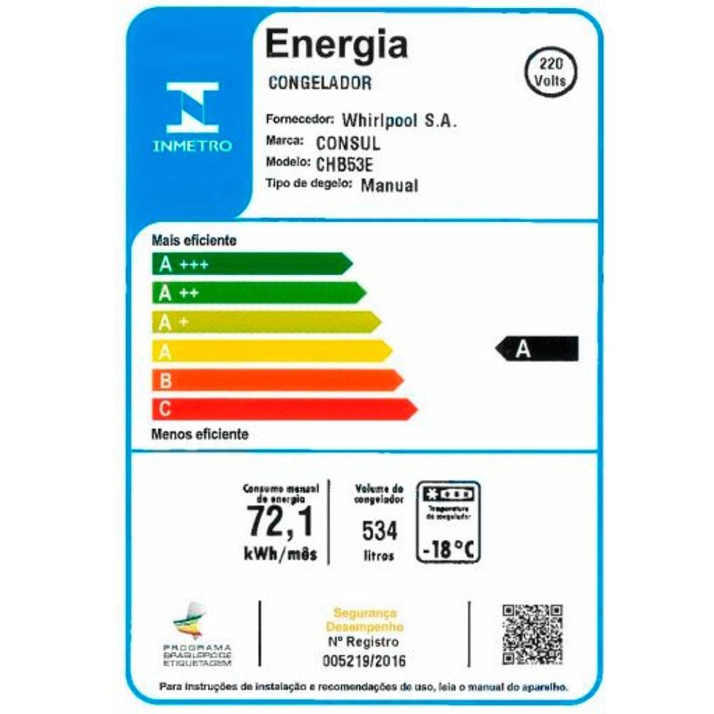 Freezer Horizontal Consul 534L CHB53EB 2 Portas - Branco - 5