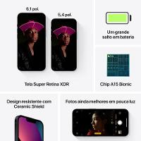 Apple iPhone 13 256GB - Meia-noite - 9