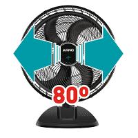 Ventilador de Mesa Arno Ultra Silence Force VD50 com 3 Velocidades, 50cm, 6 Pás - Preto - 8