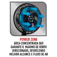 Ventilador de Mesa Arno Xtreme Force VB40 40cm 3 Velocidades 6 Pás Preto - 9