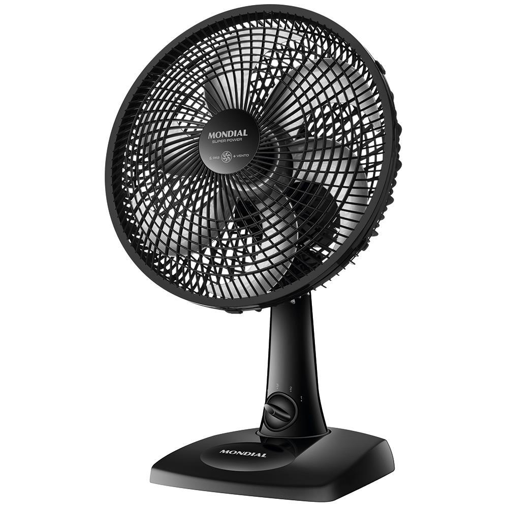 Ventilador de Mesa 30cm Mondial Super Power VSP-30-B 6 Pás 3 Velocidades - Preto - 1