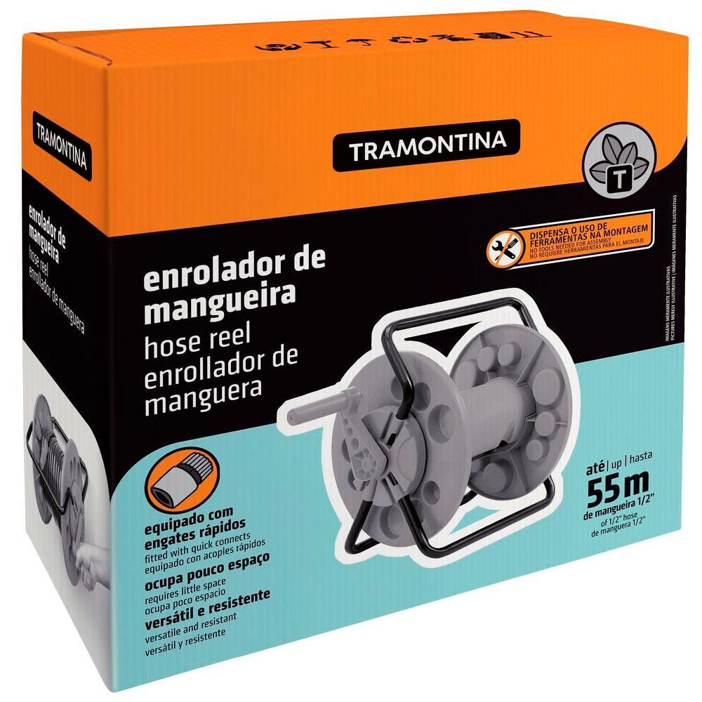 Enrolador de Mangueira Tramontina 1/2" 55 Metros Fixo Sem Rodinhas - 5