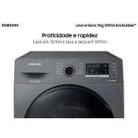 Lava e Seca Samsung WD11A 3 em 1 Inox Look com Ecobubble e Lavagem a Seco WD11A4453BX – 11 kg - 6