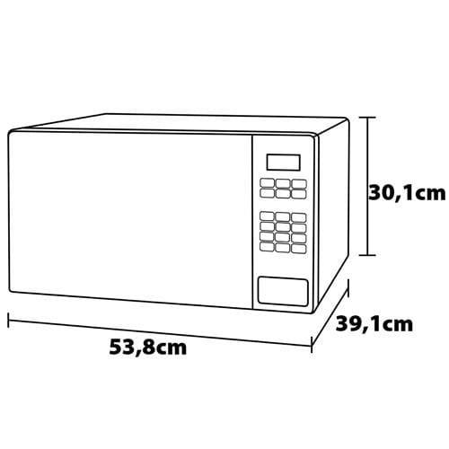 Forno de Micro-ondas Brastemp BMS46AR Alta Capacidade com 18 Receitas Pré-Programadas 32L - Prata - 8