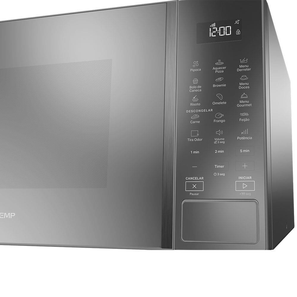 Forno de Micro-ondas Brastemp BMS46AR Alta Capacidade com 18 Receitas Pré-Programadas 32L - Prata - 5