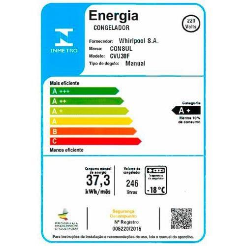 Freezer Vertical Consul CVU30FB 1 Porta – 246 L - 5