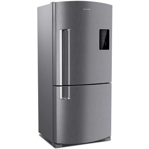 Geladeira Brastemp Inverse BRE85AK Frost Free com Twist Ice Advanced e Painel Touch Black 588 L – Inox