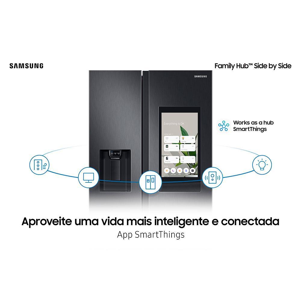 Geladeira Samsung Family Hub Side By Side RS58T5561B1 Digital Inverter Frost Free com Soundbar, Smart View, Bluetooth e Wi-Fi Black Inox Look – 585 L - 3