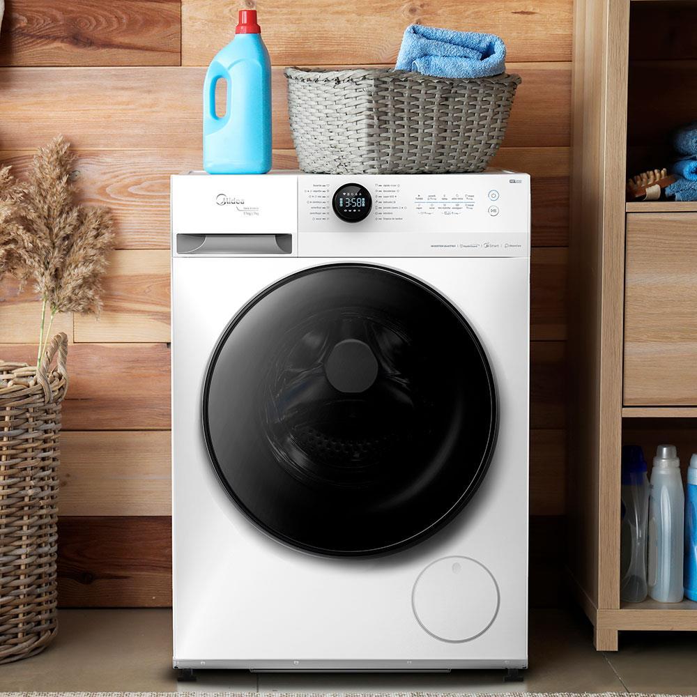 Lava e Seca Midea HealthGuard Smart MF200D110WB/WK Branca com 14 Programas e Wi-Fi – 11/7kg - 8