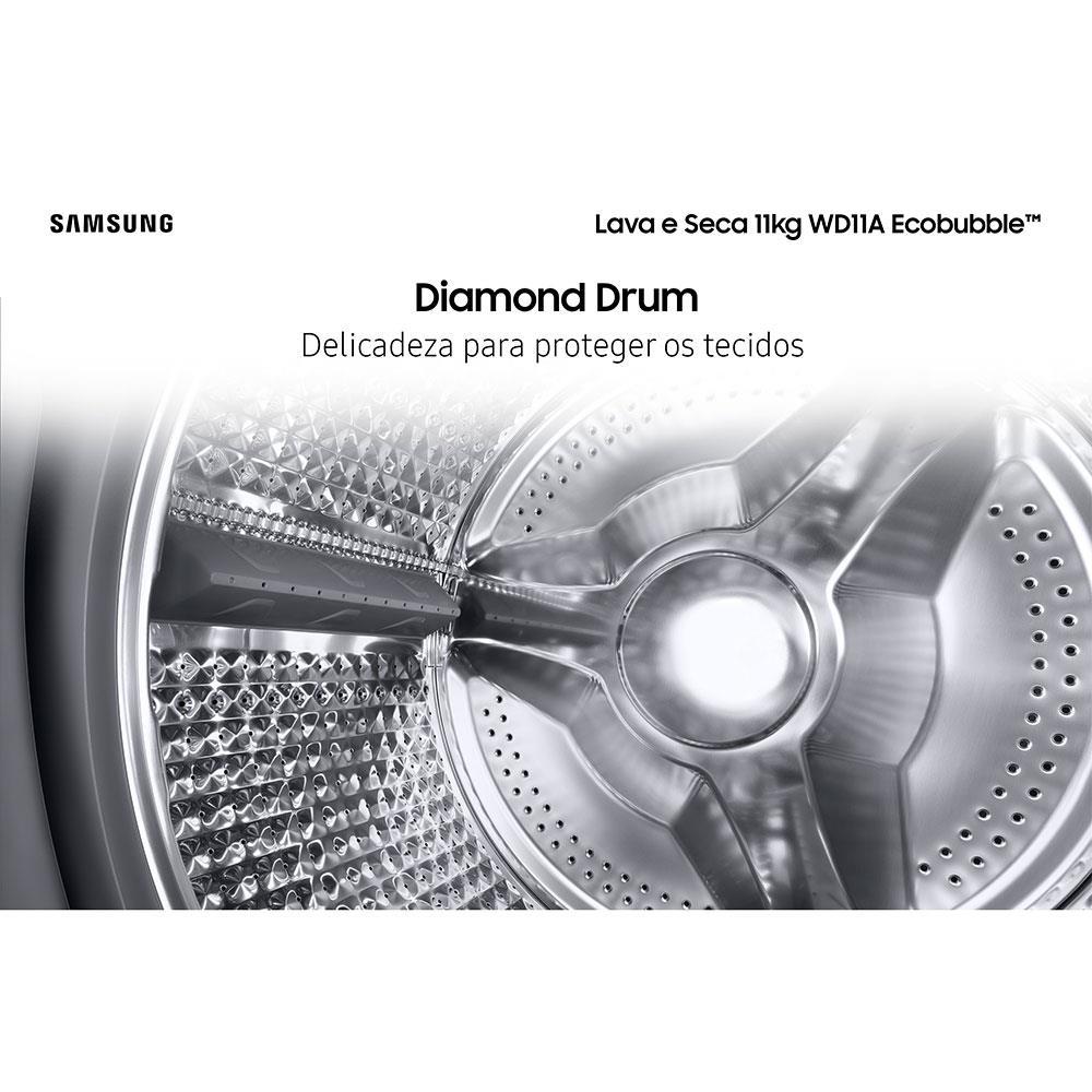 Lava e Seca Samsung WD11A 3 em 1 Branca com Ecobubble e Lavagem a Seco WD11A4453BW – 11 kg - 9