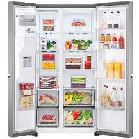 Geladeira LG Side by Side Inverter GC-L257SLP Frost Free com Tecnologia UVnano, ThinQ Aço Escovado - 611L - 3