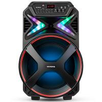 Caixa Amplificada Mondial CM-700 com Display Digital, Equalizador, Rodas de transporte, Bluetooth, USB e Rádio FM - 700W - 8