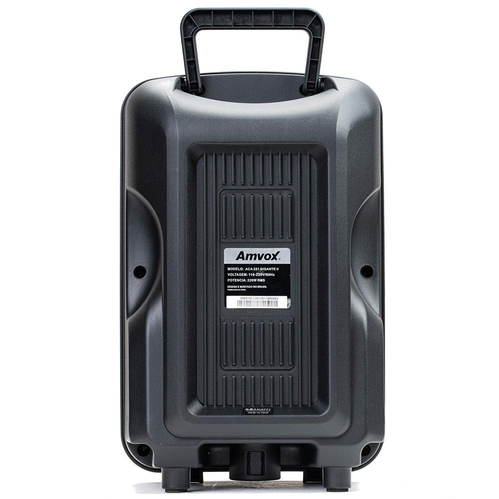 Caixa de Som Amvox ACA221 Gigante II 220W Bluetooth Rádio FM Preta - 3