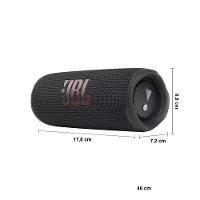 Caixa de Som Portátil JBL Flip 6 com Bluetooth e À Prova D`água – Preto - 9
