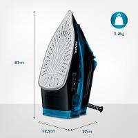 Ferro a Vapor Mondial F-53 com Spray – Preto/Azul - 7