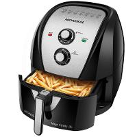 Fritadeira Elétrica Sem Óleo Air Fryer Mondial Mega Family AFN-80-BI 8L Preta/Inox - 9