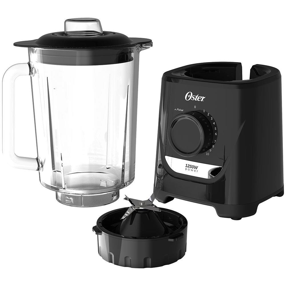 Liquidificador Oster OLIQ520 Preto com Copo de Vidro, 1250W e 10 Velocidades - 3