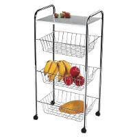 Fruteira Utimil com 3 Cestos e Tampo em Aço com Pintura Epoxi – 82 cm - 1