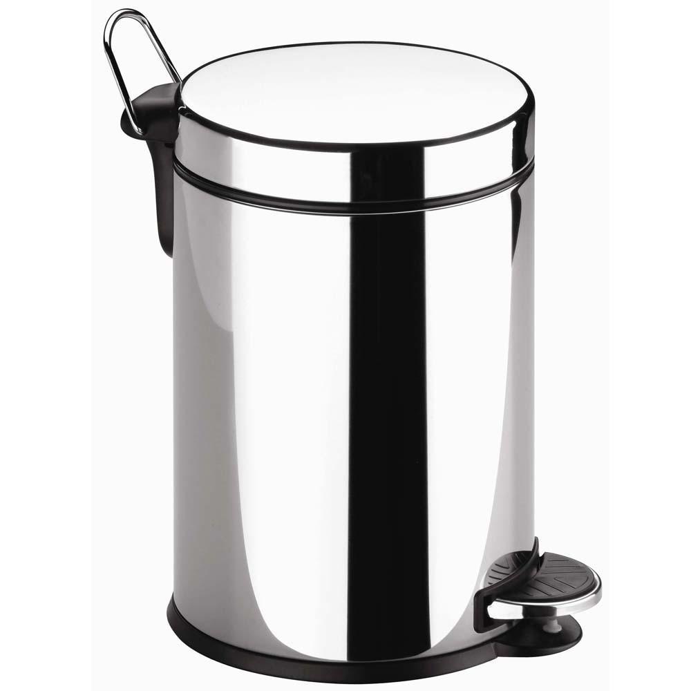 Lixeira Brinox em Aço Inox com Pedal e Cesto Interno Removível - 12L - 5