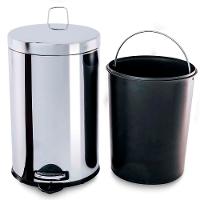 Lixeira Brinox em Aço Inox com Pedal e Cesto Interno Removível - 12L - 2