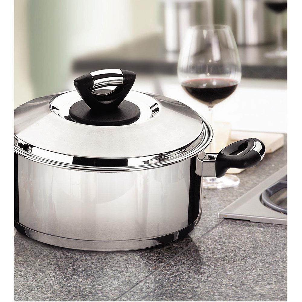 Caçarola Rasa Tramontina Solar Baquelite Inox - 24cm - 2