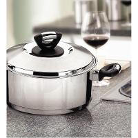 Caçarola Rasa Tramontina Solar Baquelite Inox - 24cm - 2