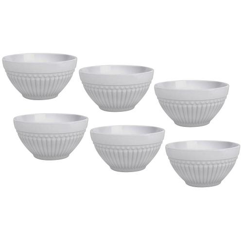 Conjunto de Bowls Porto Brasil Roma em Faiança Feldspática 430 ml – 6 Peças