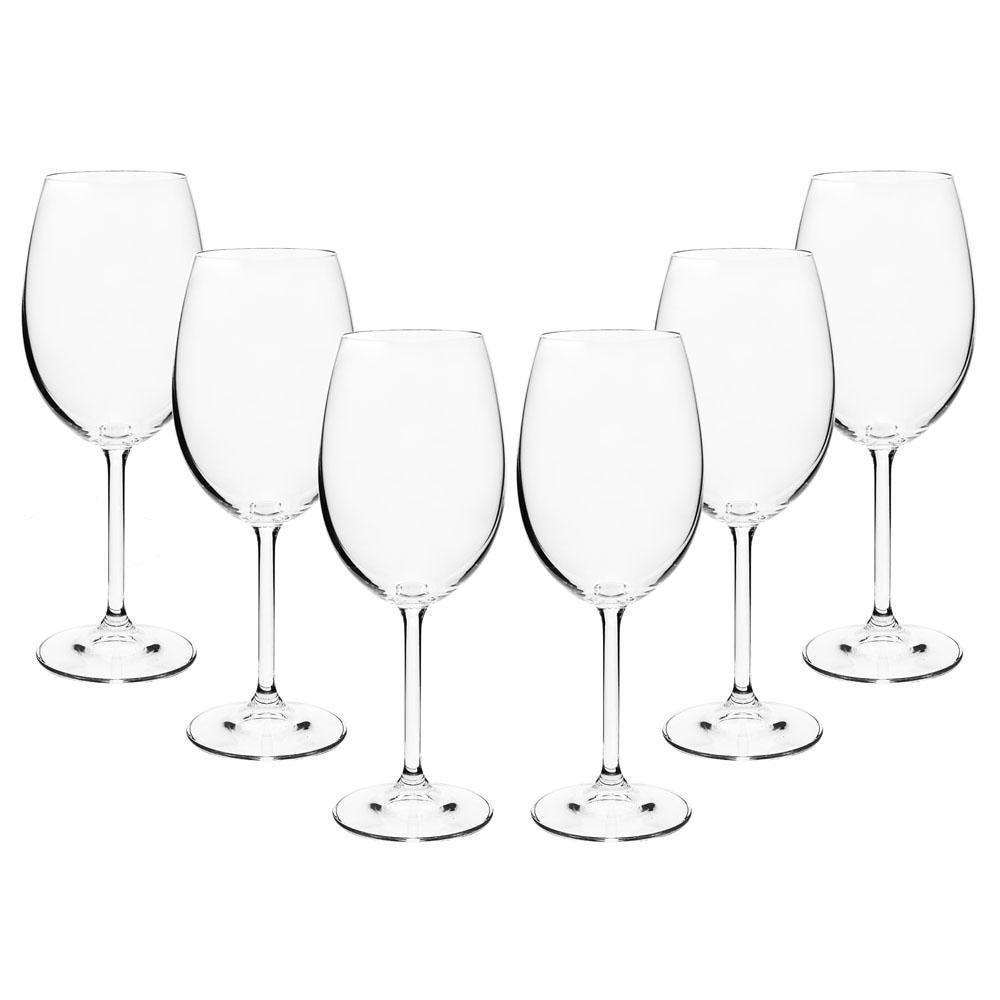 Conjunto de Taças para Vinho Tinto Bohemia em Cristal 450 ml - 6 Peças - 1