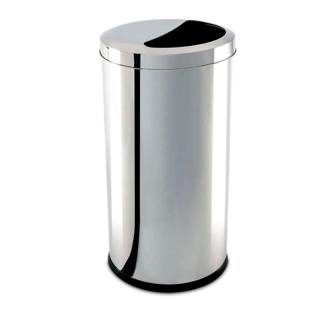 Lixeira Brinox Decorline 3063/205 com Tampa 1/2 Lua Inox - 40,5 L - 1