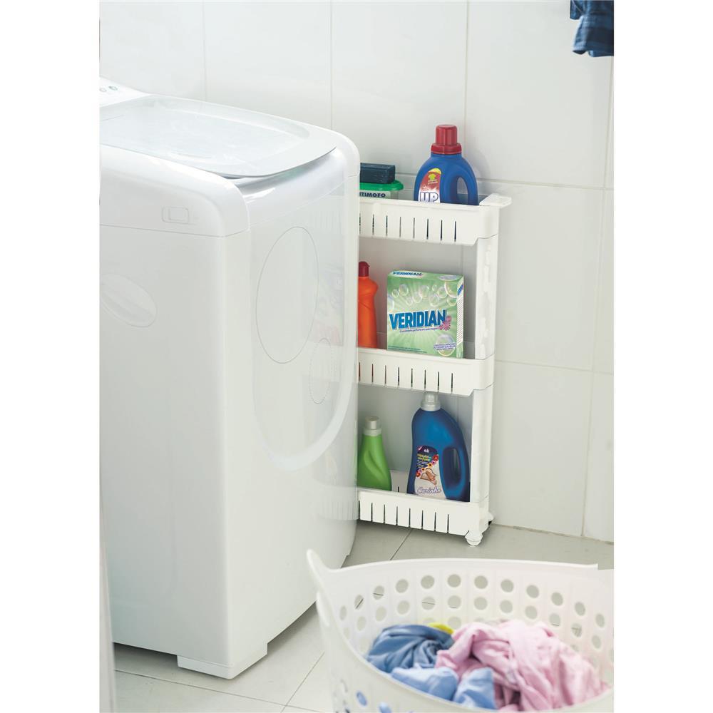 Prateleira Multiuso em Plástico Arthi com Rodízios – 77,5 cm - 5