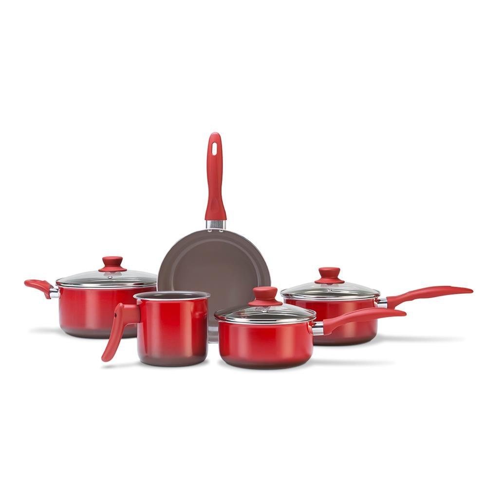 Conjunto de Panelas Brinox Ceramic Life Smart 4789/100 com Revestimento Cerâmico – 5 Peças - 1