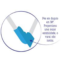 Varal de Chão com Abas Utimil Luxo EP003 em Aço e Polipropileno - 5