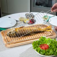 Grelha Dupla para Peixe Utimil Pequena em Aço Cromado - 5