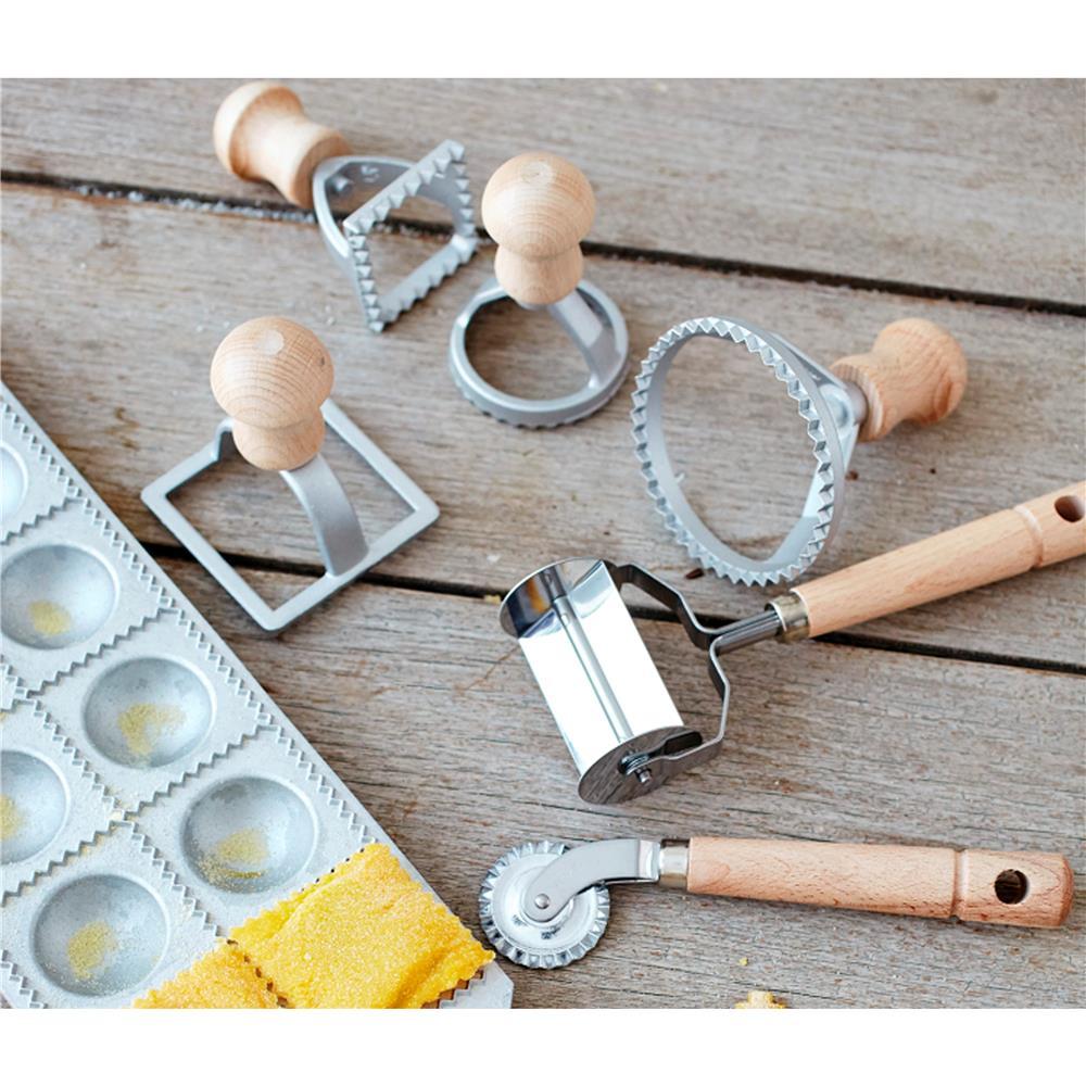 Conjunto de Acessórios para Pasta Eppicotispai em Madeira e Inox – 8 Peças - 1