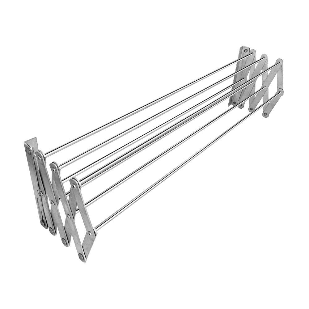 Varal de Parede Sanfona Utimil em Alumínio 100 cm - 2