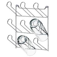 Suporte de Parede para 9 Copos Utimil em Aço Cromado - 1