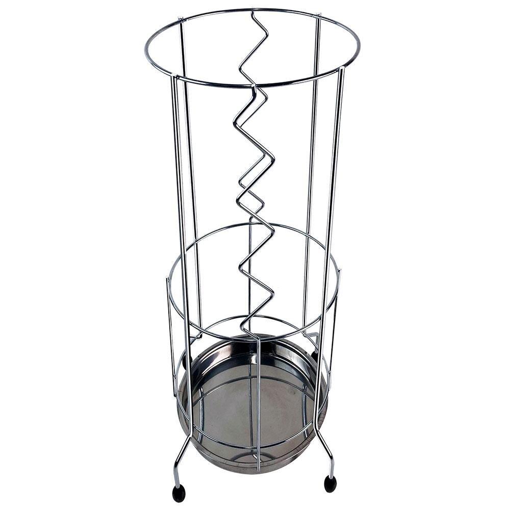 Porta Guarda-chuva em Aço Cromado, Inox e PVC Utimil Redondo – 64 cm - 3