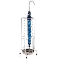 Porta Guarda-chuva em Aço Cromado, Inox e PVC Utimil Redondo – 64 cm - 1