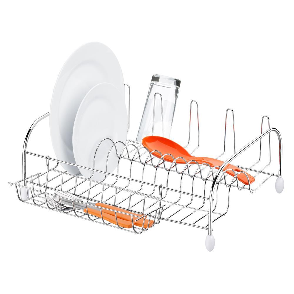 Escorredor de Louças para 13 Pratos Utimil em Aço Cromado - 1