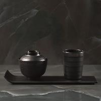 Travessa Retangular Haus Concept Fuji Melamina 31x9,5cm - Preta - 3