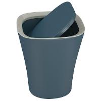 Lixeira Basculante Euro Home Smart Polipropileno 8,5L - Azul Petróleo - 2