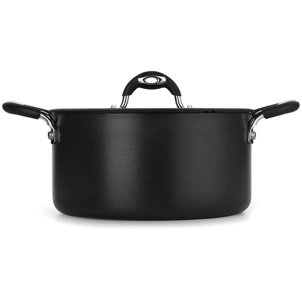 Caçarola Multiflon Dom em Alumínio com Revestimento Antiaderente 7 Camadas, Tampa de Vidro Temperado e Alças em Silicone – 30 cm - 2