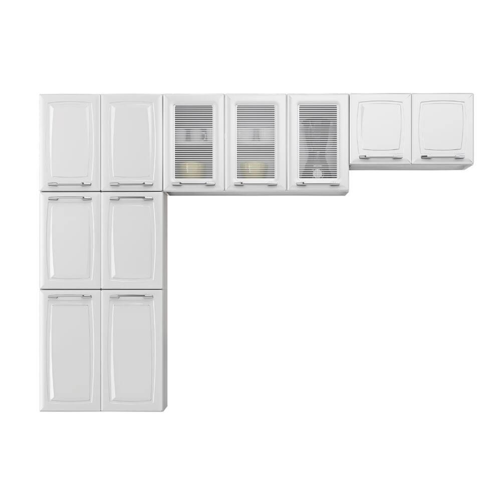 Cozinha Compacta Itatiaia Diamante com 11 Portas e 9 Prateleiras - 245cm de largura - 1
