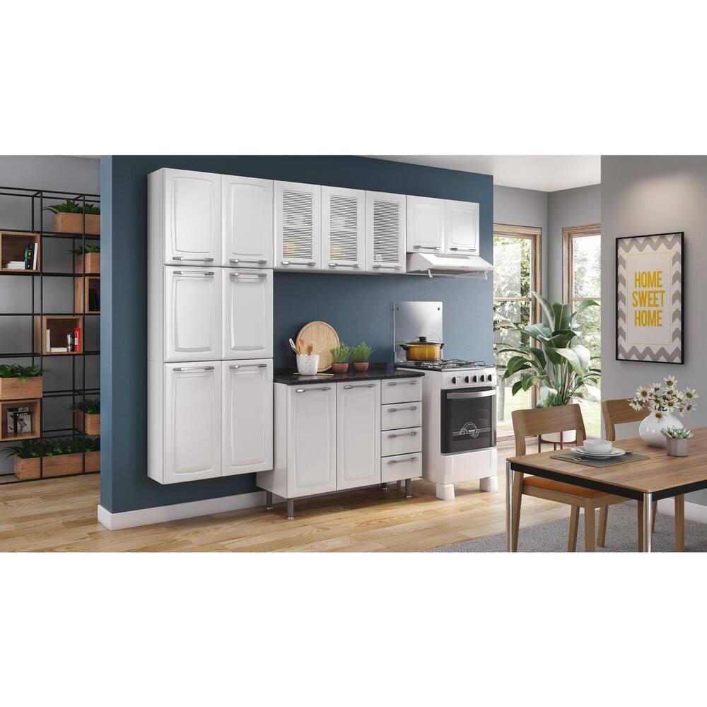 Cozinha Compacta Itatiaia Diamante com 11 Portas e 9 Prateleiras - 245cm de largura - 3