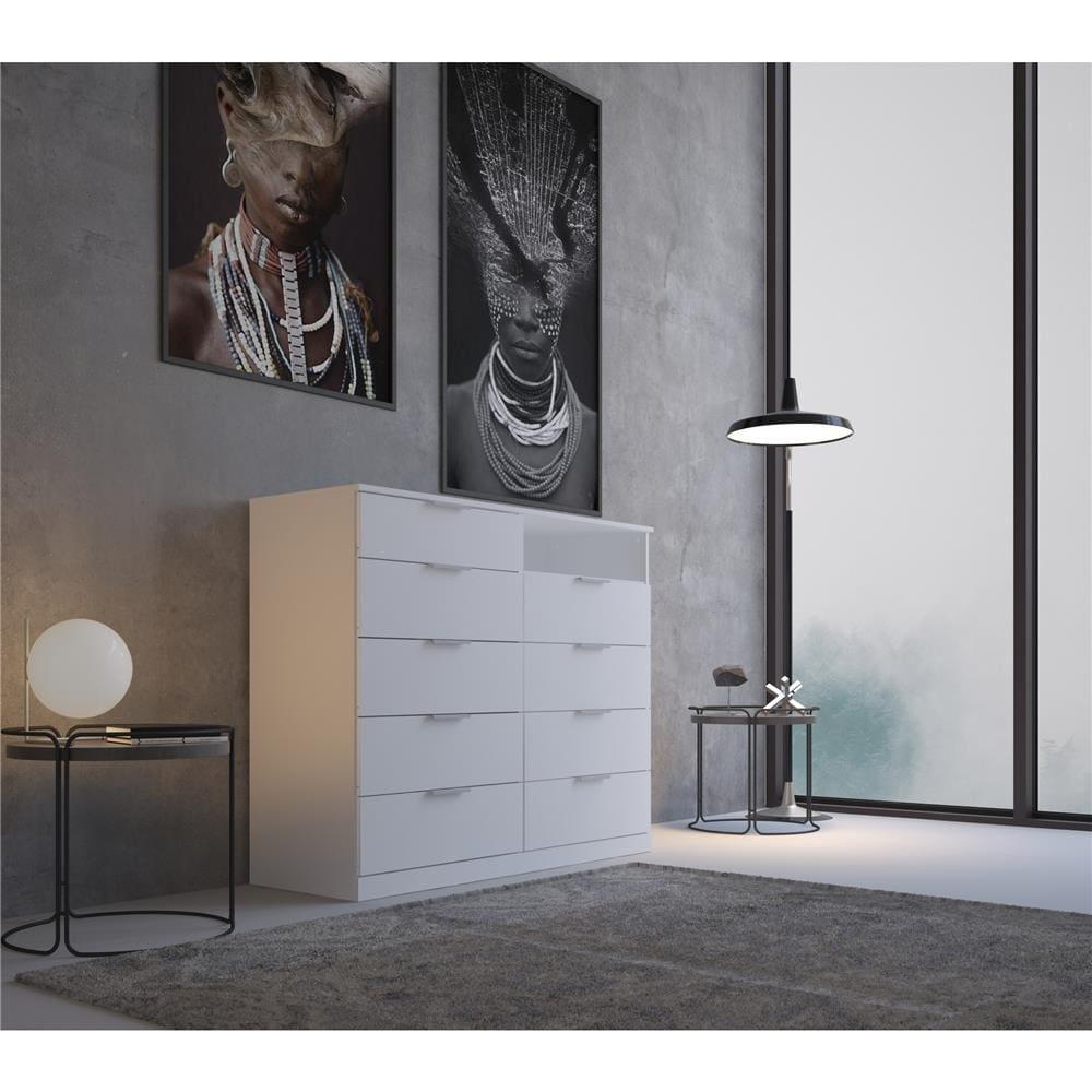 Cômoda Bartira Versatti com 9 Gavetas e Nicho - 2