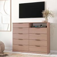 Cômoda Bartira Versatti com 9 Gavetas e Nicho - 1